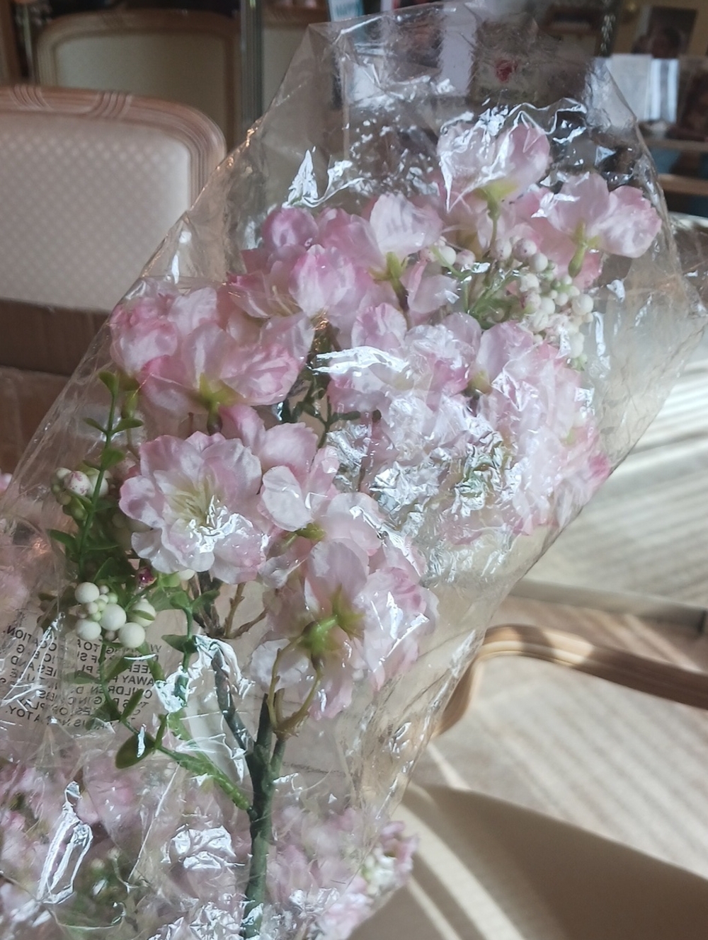 Floral-faux Cherry Blossom "Picks" by Valeri/QVC..NEW In Box,,see Description - Picture 4 of 14